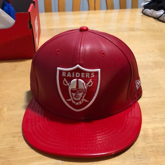 Nike shoes and red leather raiders hat - Picture 3 of 6